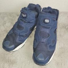 美品✨ Reebok 27.5 ポンプヒューリー ネイビー メンズ V65752のサムネイル