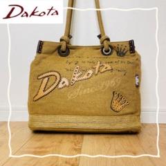 ⭐️Dakota ダコタ　トートバッグ　レザー 麻混のサムネイル