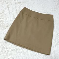 【美品】VICKY ビッキー　ミニスカート　台形　ベージュ　ウール　毛　Mのサムネイル