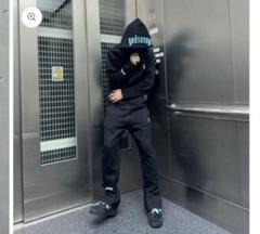ゴッドサベージ　 ブラック上下セットアップ　Mサイズ god savageゴッドサヴェージセットアップ黒S