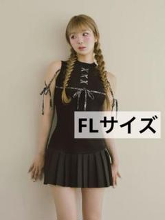 darich ダーリッチ ドッキングレースアップミニワンピース BLK