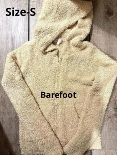 The Barefoot ベージュ フリース フード付きパーカー S
