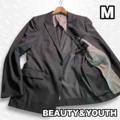 BEAUTY&YOUTH ダークグレー テーラードジャケット M 背抜き