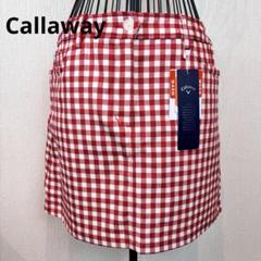 ★Callaway★キャロウェイ★赤白チェック スカート★新品★定価12000円