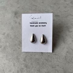 シルバー×しずく樹脂ピアス・ピアス・イヤリング