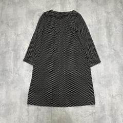 Rosso ワンピース 総柄 モノトーン きれいめ　ナチュラル