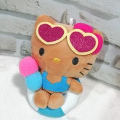 ハローキティ 水着 日焼けバージョン ぬいぐるみ 浮輪付き 新品