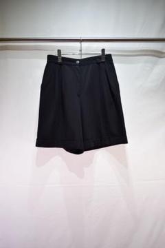 全ての 古着 サマーウールポリブラックワイドスラックスショーツ パンツ