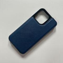 iPhone 15 Pro Max ケース 手帳型 カード収納 ブルー