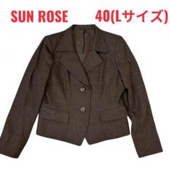 【SUN ROSE】レディース ショート丈テーラードジャケット Lサイズ