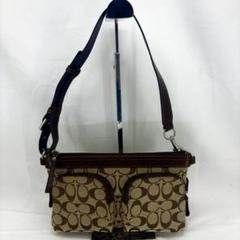 美品【COACH】コーチ ワンショルダーバッグ ショルダーバッグ 茶色 6333