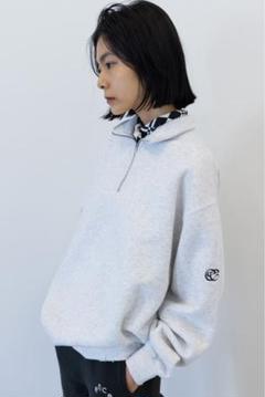 ence half zip sweat shirt (black) 野尻美穂