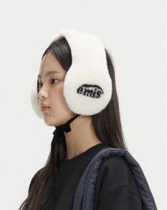 EMIS JACQUARD EAR MUFE ホワイト 白 耳あて LOGO JACQUARD EAR MUFF (RENEWAL)-WHITE - EMIS