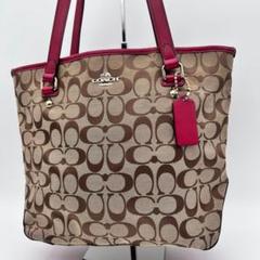 コーチ シグネチャー キャンバス レザー トートバッグ F36375 COACH コーチ F36375 シグネチャー トートバッグ キャンバス