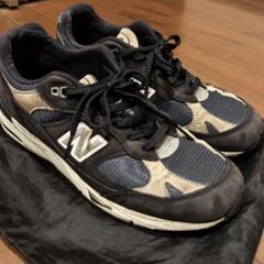 newbalance ニューバランス 991 ネイビー レザー