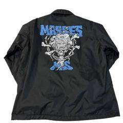 MASSES マシス　コーチジャケット　アウター　黒ブラック　グラフィックスカル masses マシス コーチジャケット M