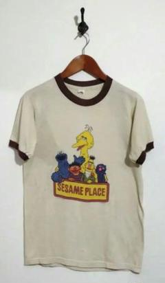 【レア】80S セサミストリートT リンガーT シングルステッチ 大人気