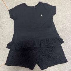 BeBe Petits Pois Vert ブラック120cm セットアップ
