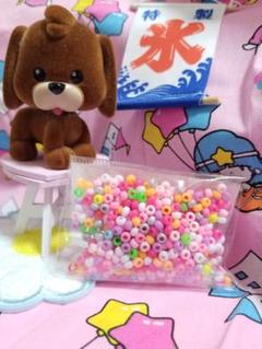 昭和レトロ カラフル プラスチックビーズ