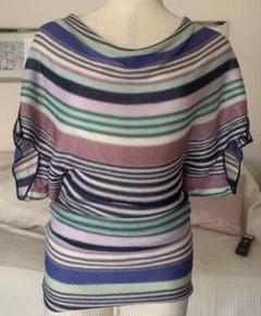 【MISSONI/ミッソーニ】半袖カットソー ボーダー　イタリア製　マルチカラー MISSONI】 (MISSONI/Tシャツ・カットソー) 114560704【BUYMA】