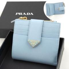 ✨未使用展示品・箱付き✨　PRADA ミニ財布　サフィアーノレザー　二つ折り