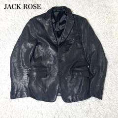 極美品 L相当 ジャックローズ ラムレザー ライダースジャケット