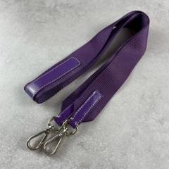 極美品◎PRADA ショルダーストラップ ナイロン レザー パープル
