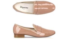 Repetto エナメル ピンク系　マイケルローファー