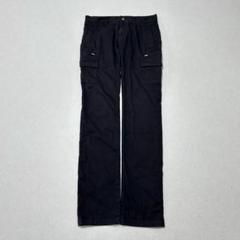 90s 00s 5351プールオム ワイドパンツ 黒 スラックス 5351プールオム 5ポケット ボタンフライ ブラックデニム スリム