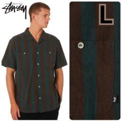 新品!ステューシー stussy ストライプシャツ L
