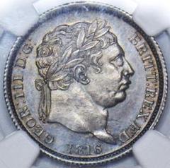 1816イギリス 1シリング銀貨 ジョージ3世・アンティーク コイン by 1816イギリス 1シリング銀貨 ジョージ3世・アンティーク コイン by