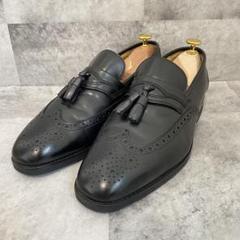 美品】バーバリー タッセルローファー メダリオン ブラック 25cm