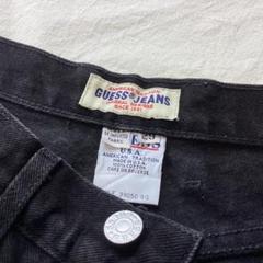 GUESS JEANS 90s USA製 ブラックデニム W29 テーパード