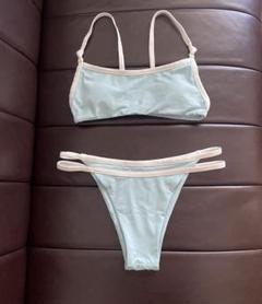 新品 ALEXIA STAM 上下セット スカイブルー M ビキニ 水着