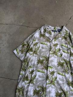 デザイン◎ 90's nautica rayon shirt vintage