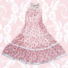 LIZLISA　平成　00s　レトロ　姫ギャル　花柄　シフォン　キャミワンピ LIZLISA 平成 00s レトロ 姫ギャル 花柄 シフォン キャミワンピ