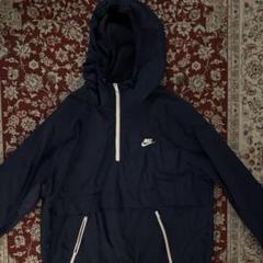 Nike ナイロン ウィンドブレーカー 紺 ネイビー ハーフジップ　XL