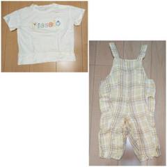 キムラタン(piccoro)Tシャツ オーバーオール 上下セット売り