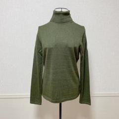 ♡ランズエンド♡ 長袖ニット　セーター　シルクカシミア混　タートルネック　L