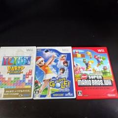 マリオ　WE LOVE GOLF テトリスパーティプレミアム Wii　3本セット