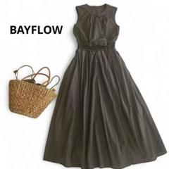 BAYFLOW 2WAYジレワンピース ウエス刺繍 シャーリング ペチコート付きのサムネイル