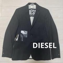 DIESEL ブラック クロップドテーラードジャケット　サイズ42 定価10万 DIESEL ブラック クロップドテーラードジャケットサイズ42 定価10万