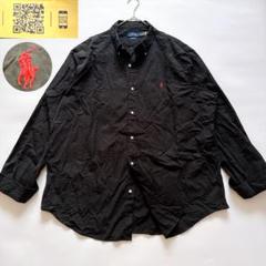 希少サイズ✨現行 ラルフローレン XXL クラシックフィットシャツ ポニー 黒