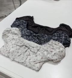 bubbles パターンリボントップス レオパード bubbles パターンリボントップス レオパード - メルカリ