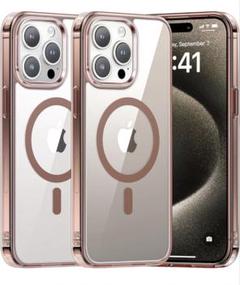 新品 iPhone15ProMax ケース ライトブラウンMagSafe対応
