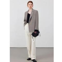 chic and things フェイクレイヤードルーズジャケット　スラックス chic and things フェイクレイヤードルーズジャケットスラックス