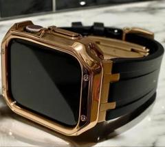 Apple Watch46ラバーバンドベルト アップルウォッチカバーケース/y