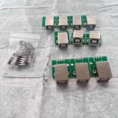 USBタイプBメスコネクタ DIPアダプタ ブレークアウトモジュール　10個