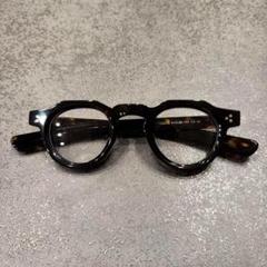 クラウンパント　黒ぶち眼鏡　レスカ　ギュパール　フレンチビンテージ クラウンパント 黒ぶち眼鏡 レスカ ギュパール フレンチ