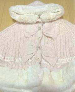 LIZLISA リズリサ 正規品 ダブルリボンニットファーポンチョ ピンク正規品 LIZLISA リズリサ ダブルリボンニットファーポンチョ - メルカリ